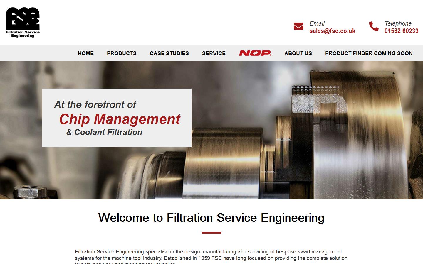 Filtration Service Engineering Ltd Website