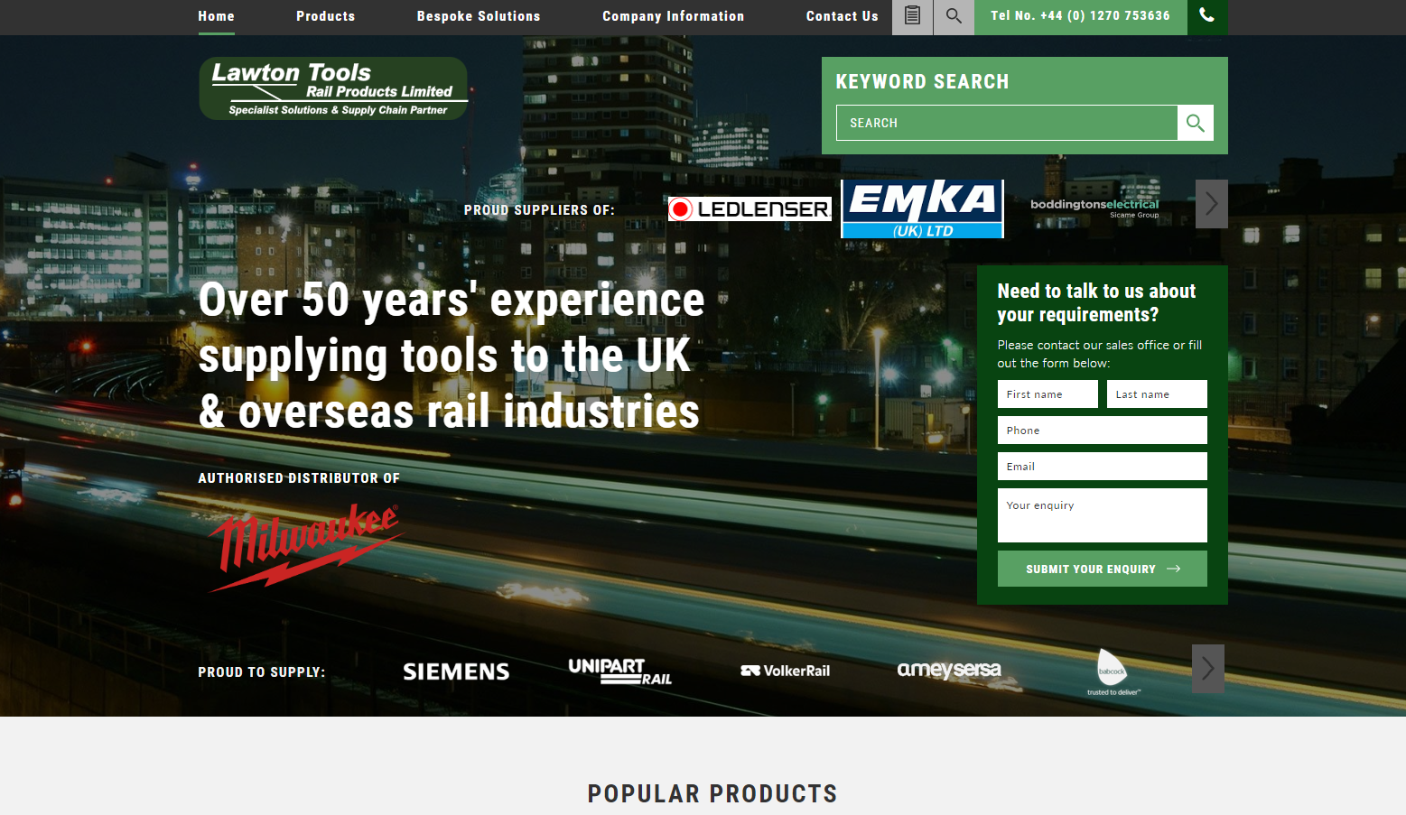 Lawton Tools Ltd Website