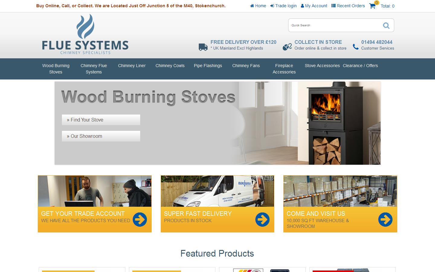 Nonfumo Flue Systems Ltd Website