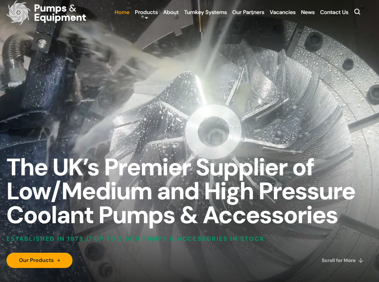 Pumps & Equipment Website