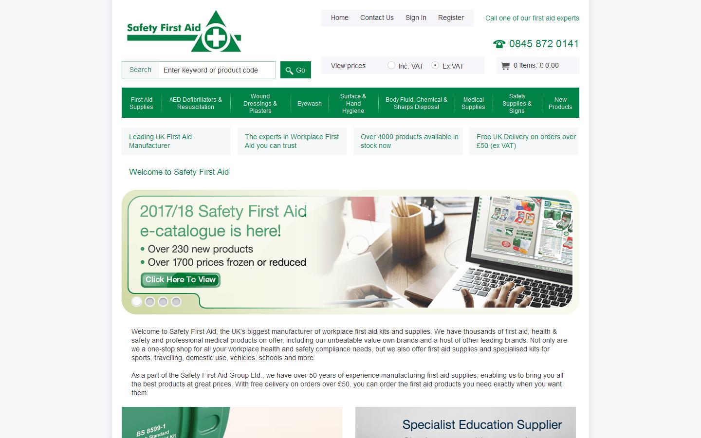 Safety First Aid Website
