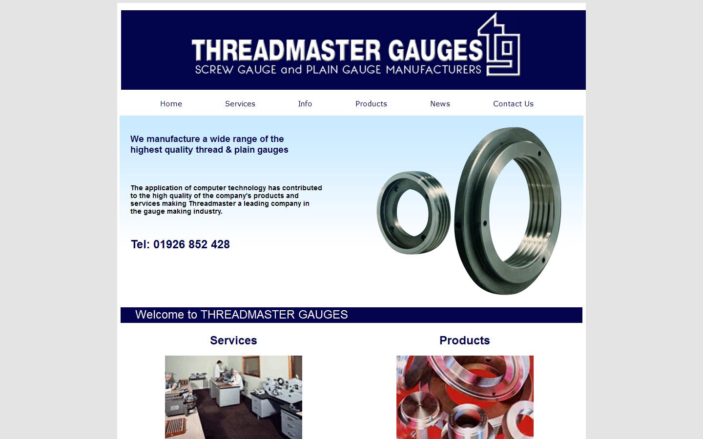 Threadmaster Gauges Ltd Website