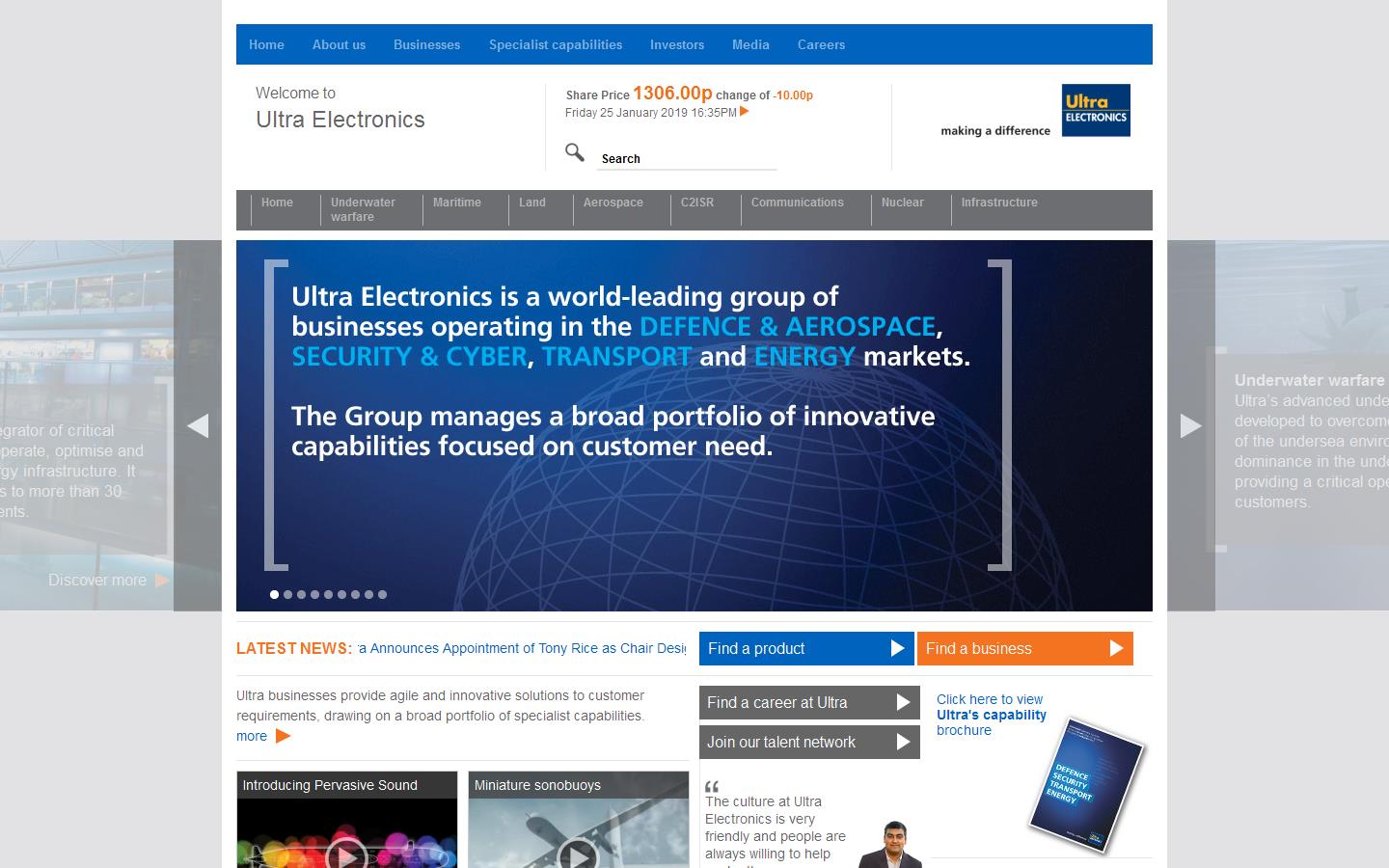 Ultra-wood & Douglas Ltd Website