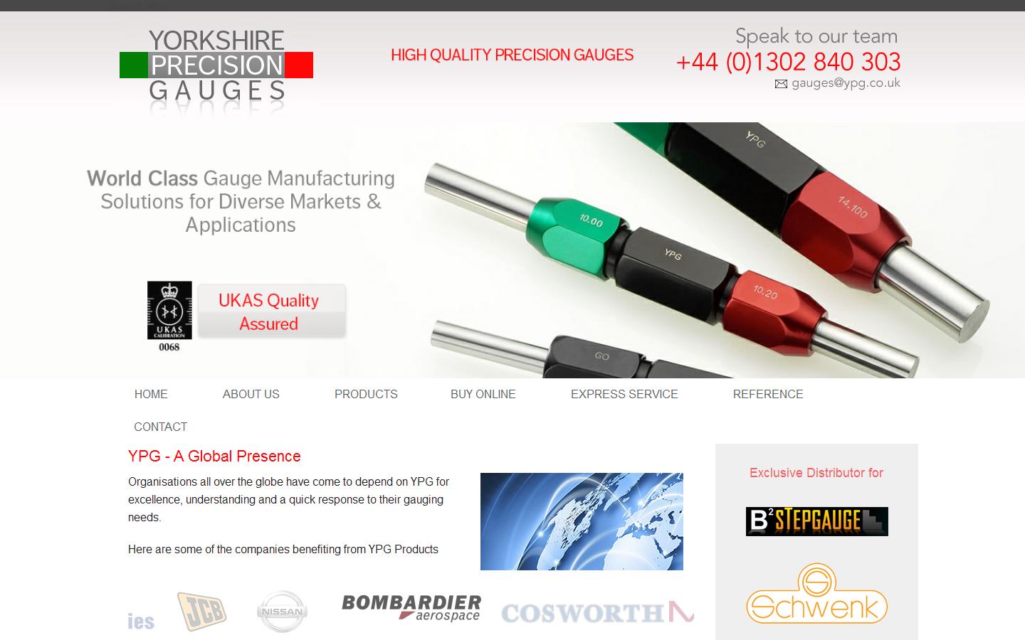 Yorkshire Precision Gauges Website