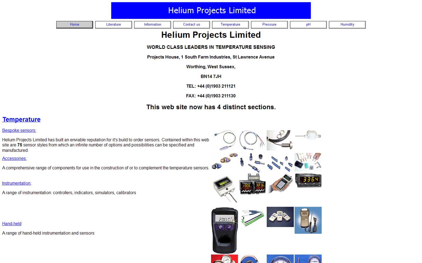 Helium Projects Website