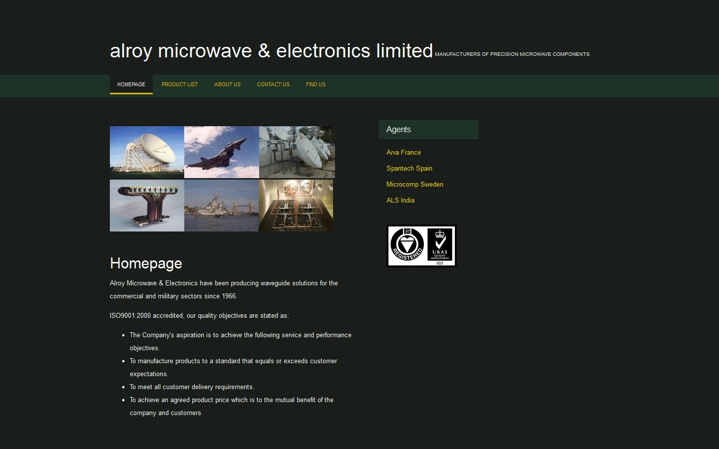 Alroy Microwave & Electronics Ltd Website