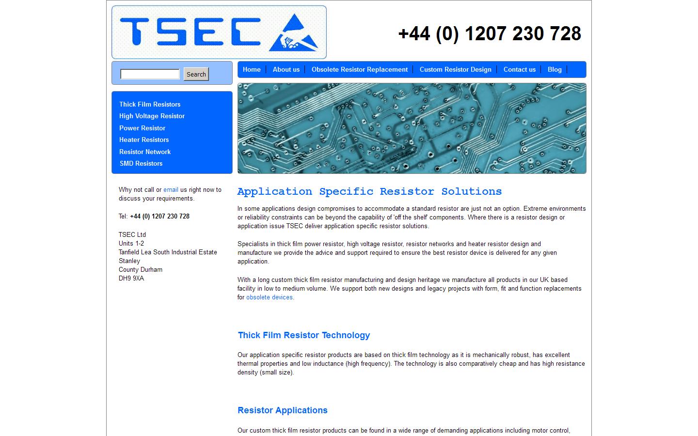 T S E C Ltd Website