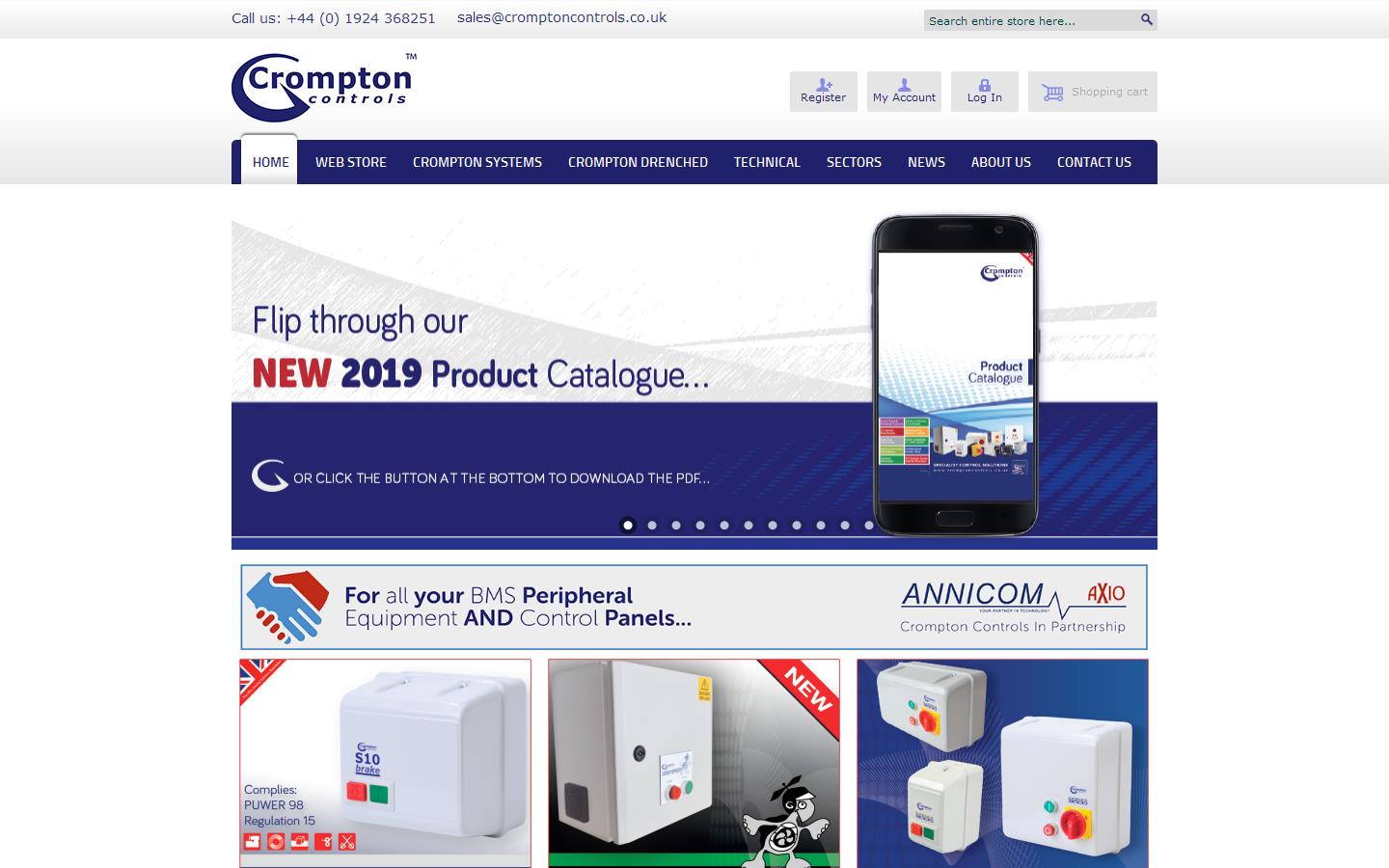Crompton Controls Website