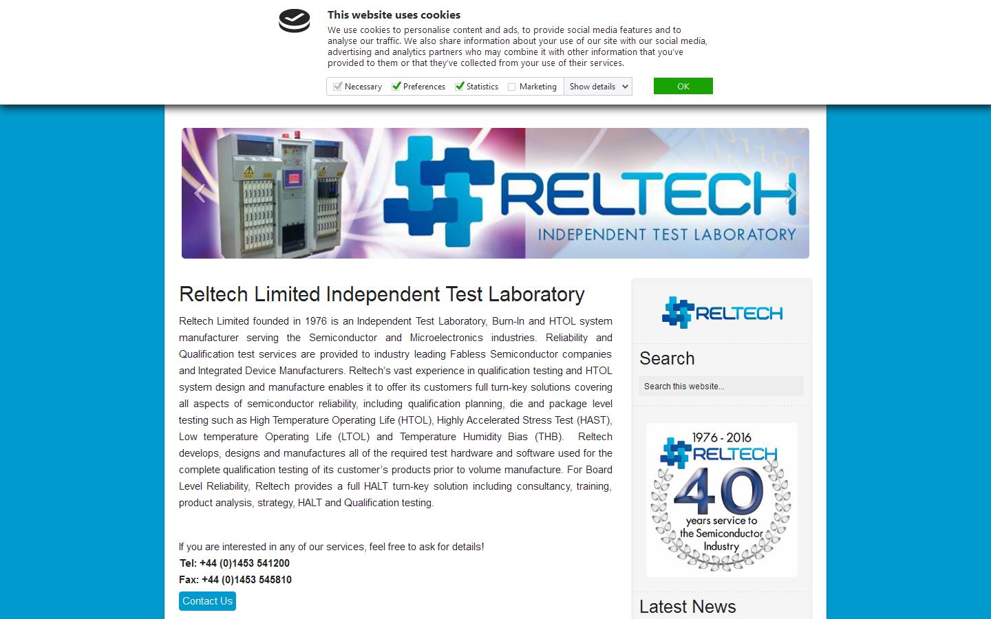 Reltech Ltd Website