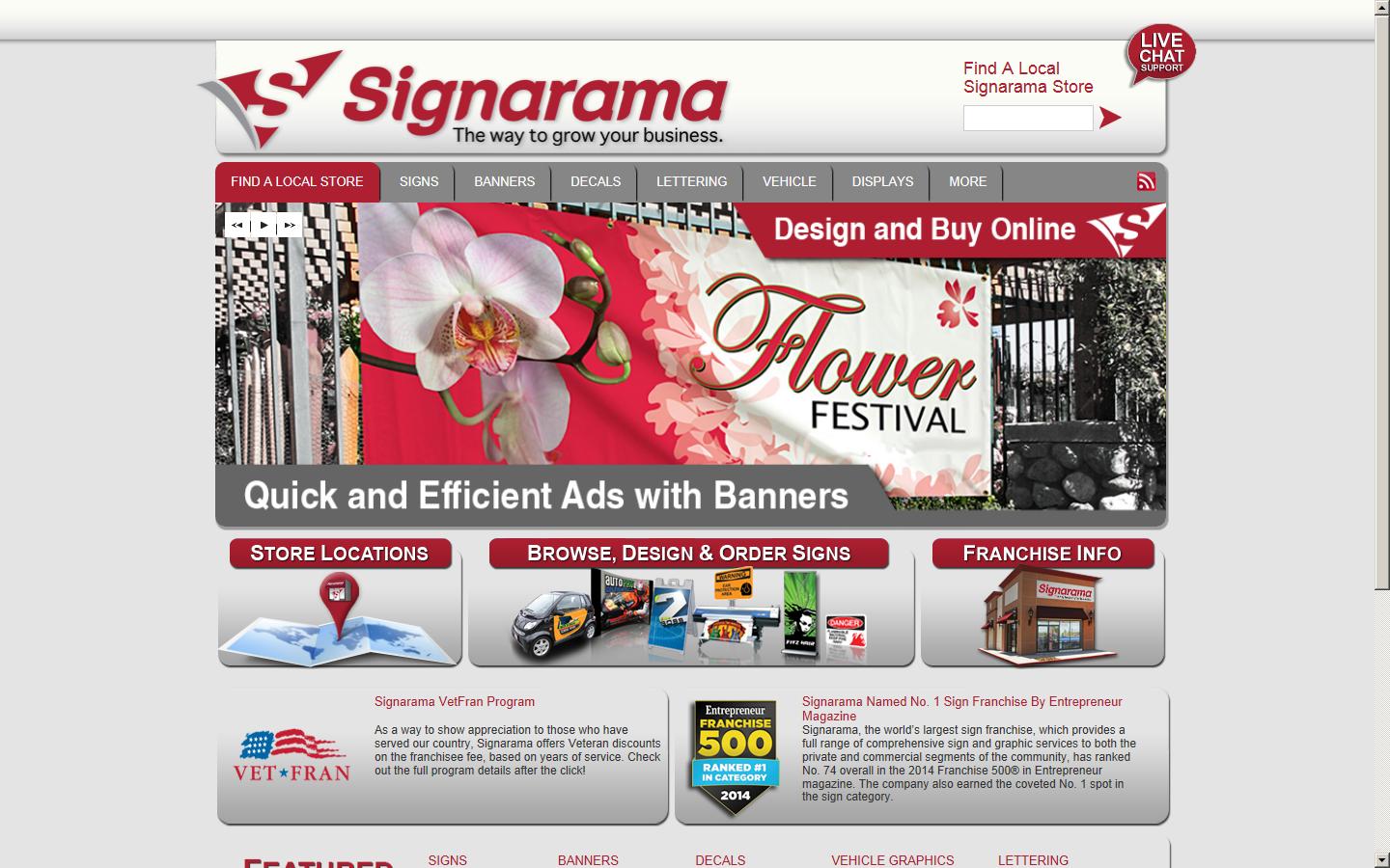 Sign-A-Rama Website