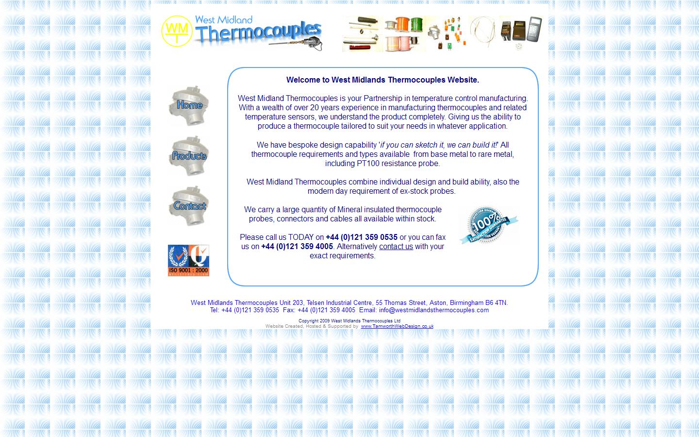 West Midlands Thermocouples Website