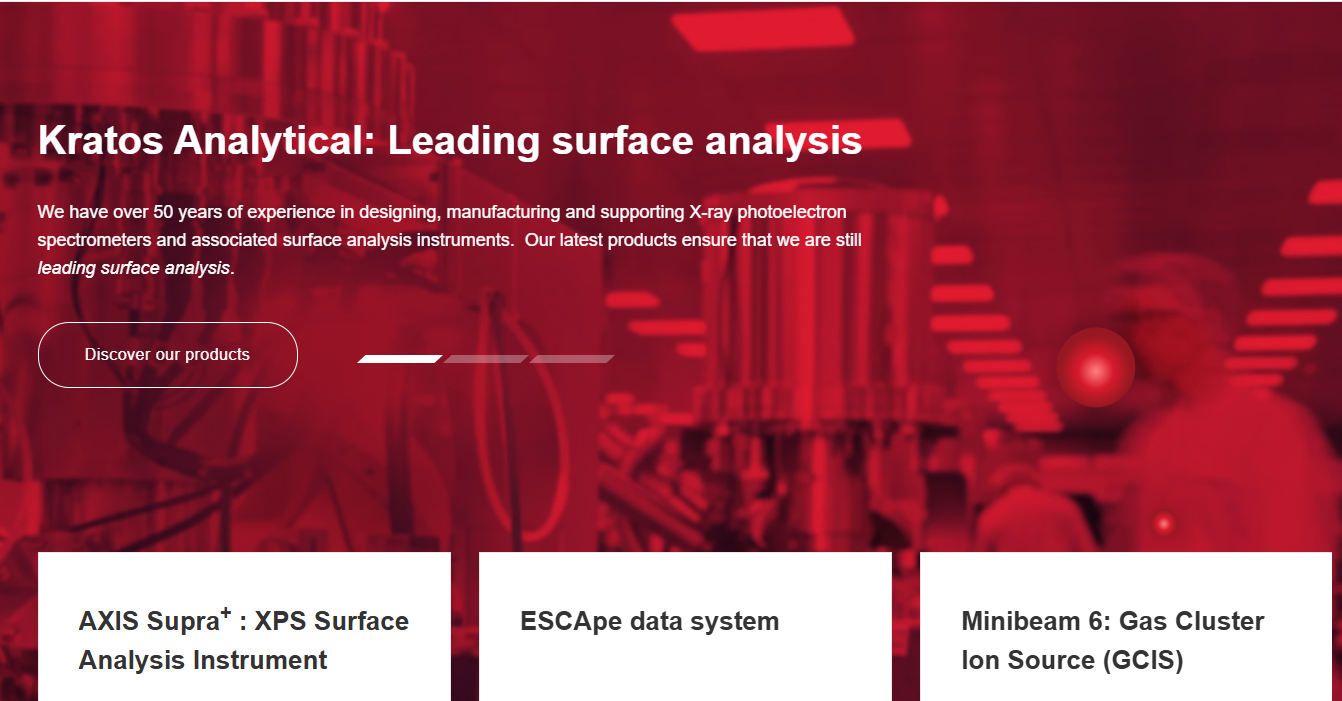 Kratos Analytical Website