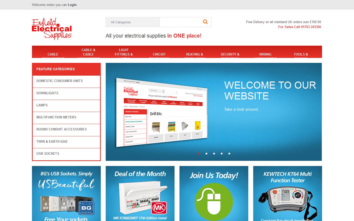 Enfield Electrical Supplies Website