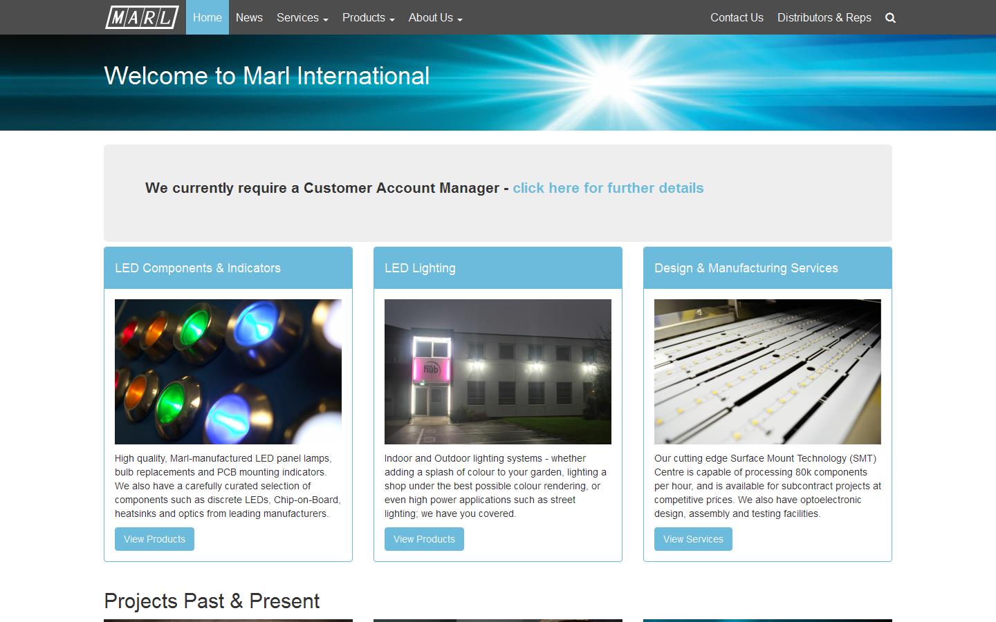 Marl International Ltd Website