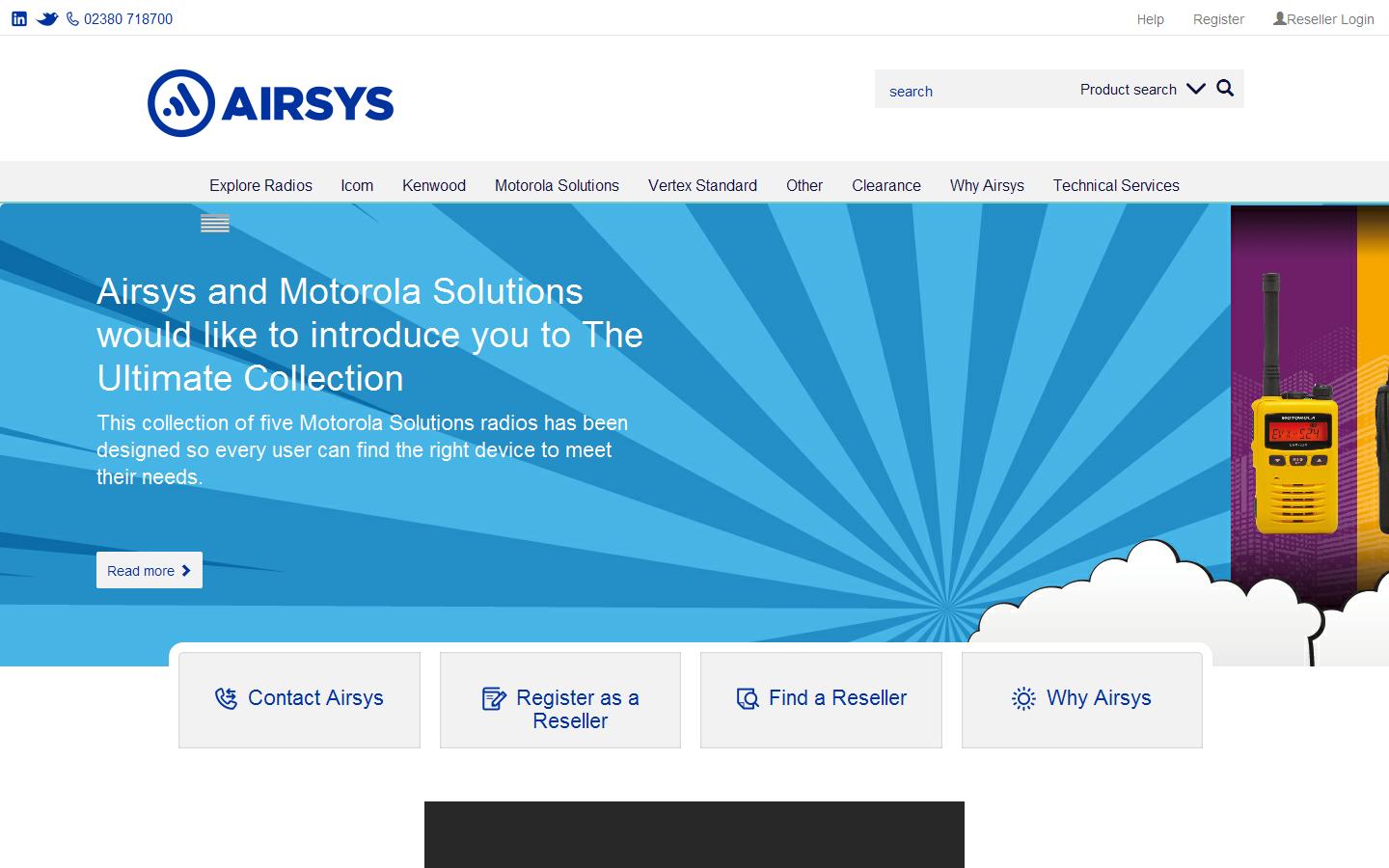 Airsys Communications Technology Ltd Website