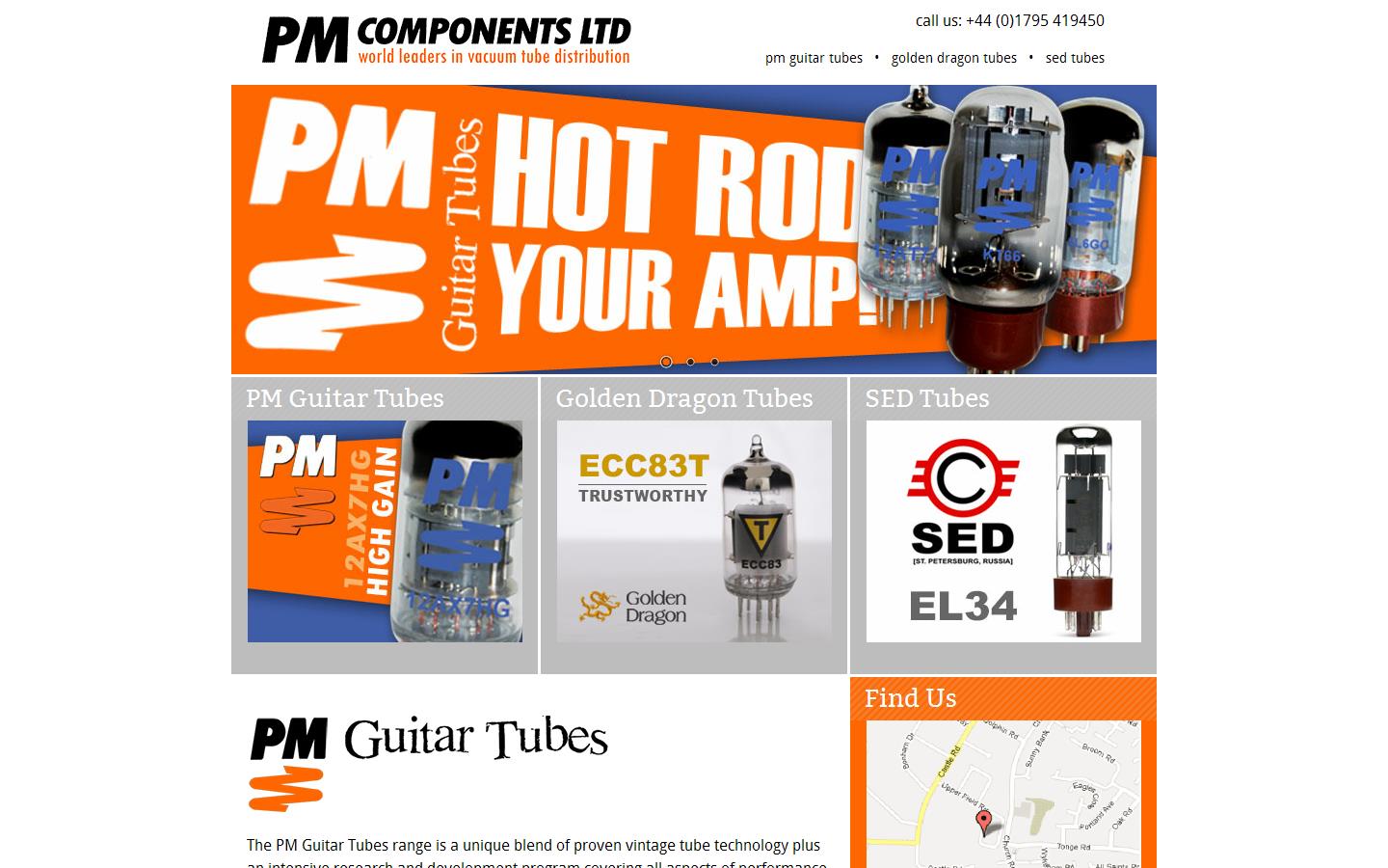 P M Components Ltd Website