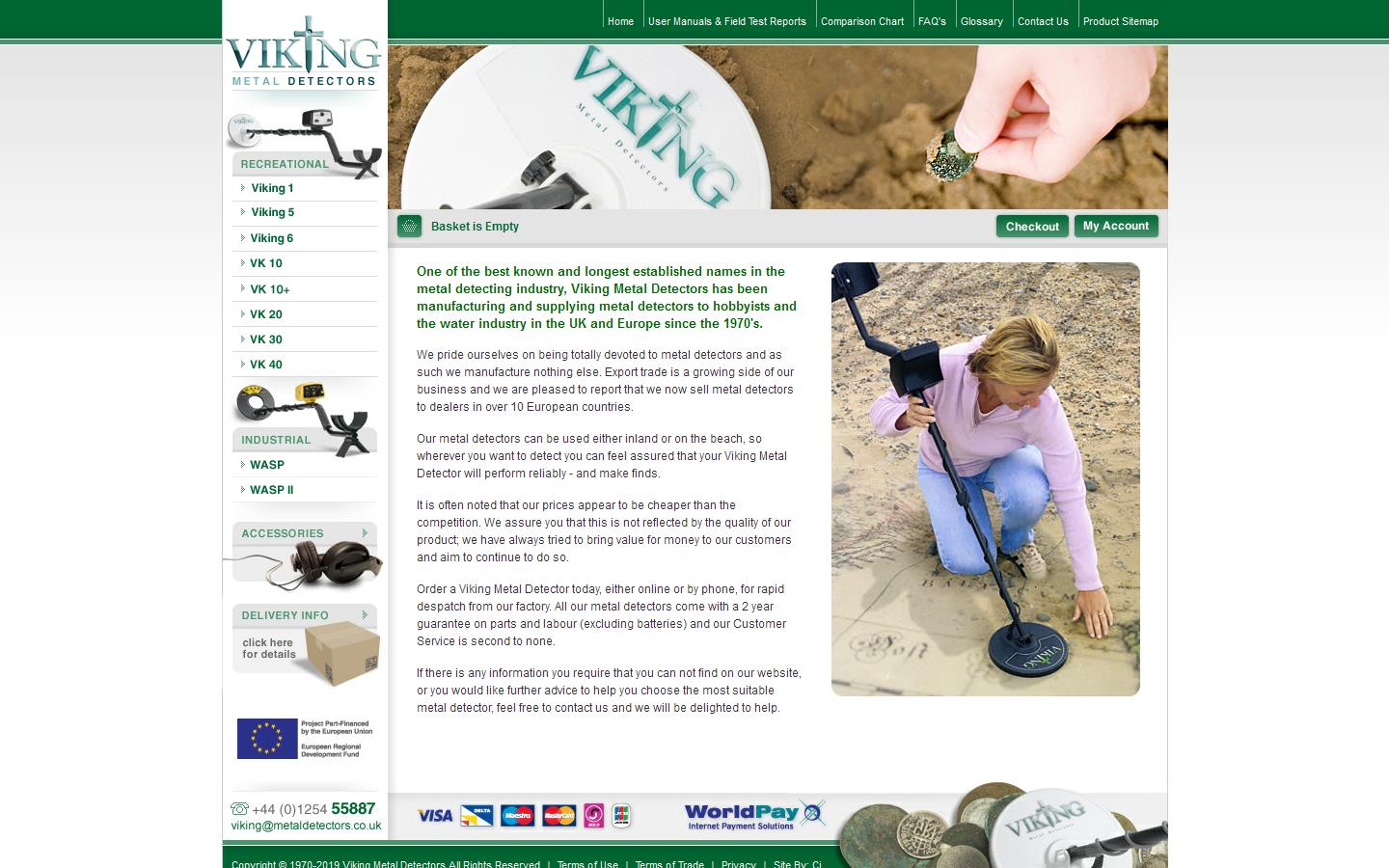 Viking Metal Detectors Ltd Website