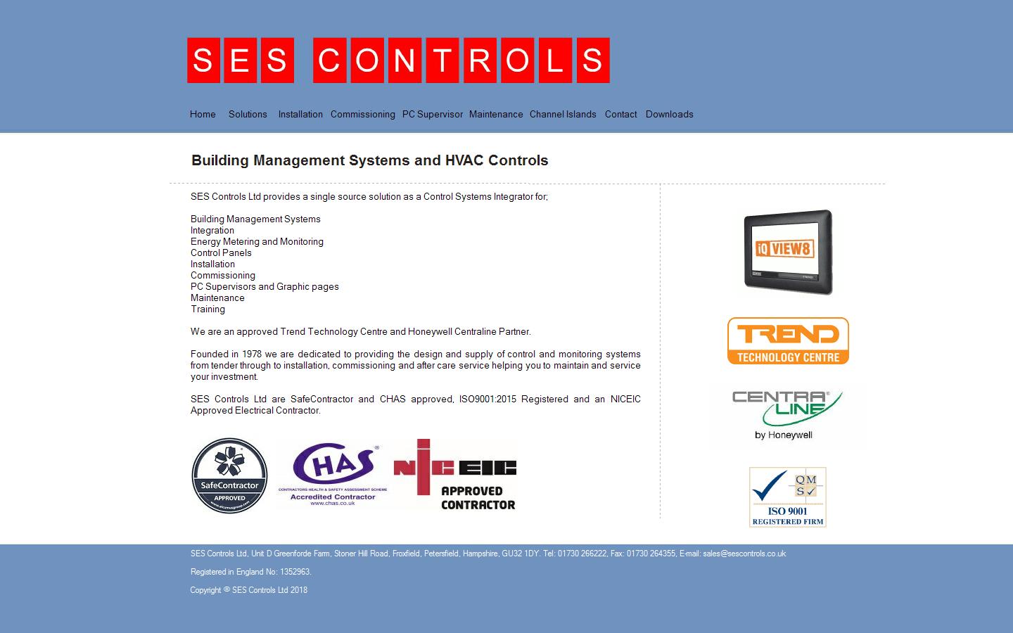 S E S Controls Website
