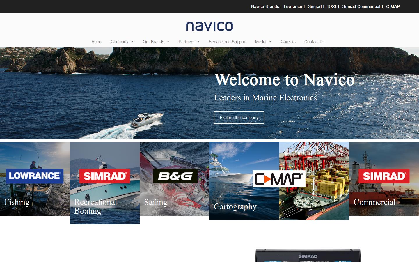 Navico UK Website