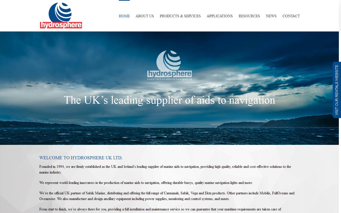 Hydrosphere UK Ltd Website