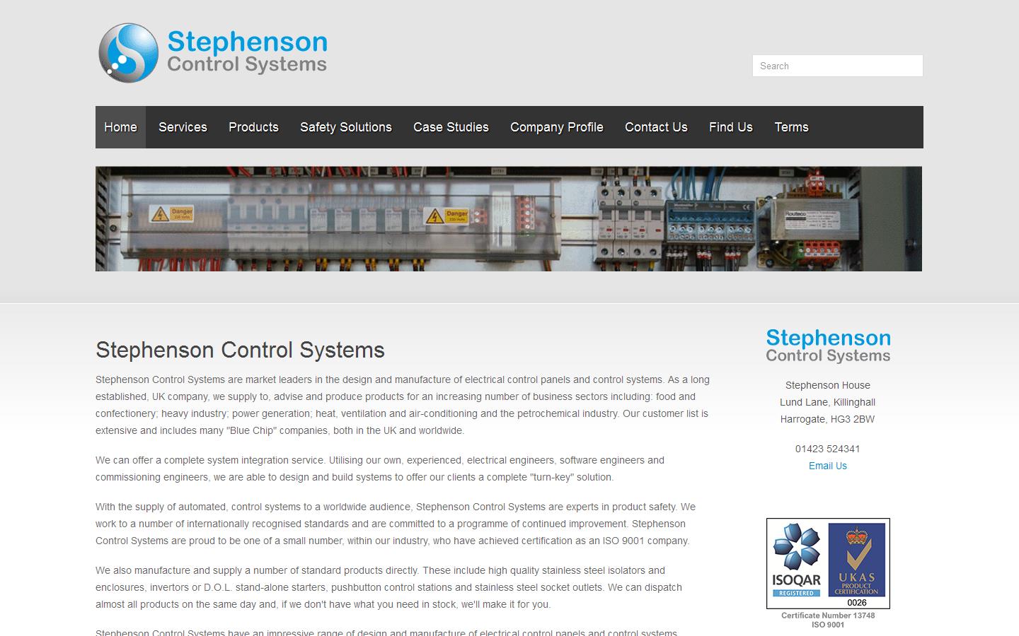 Stephenson Control Systems Website