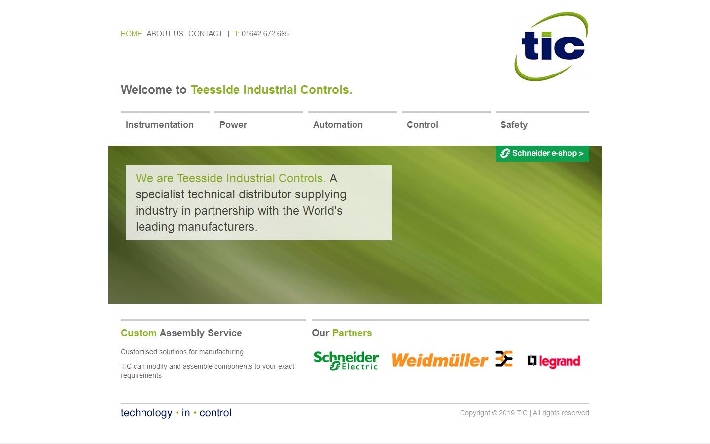Teesside Industrial Controls Website