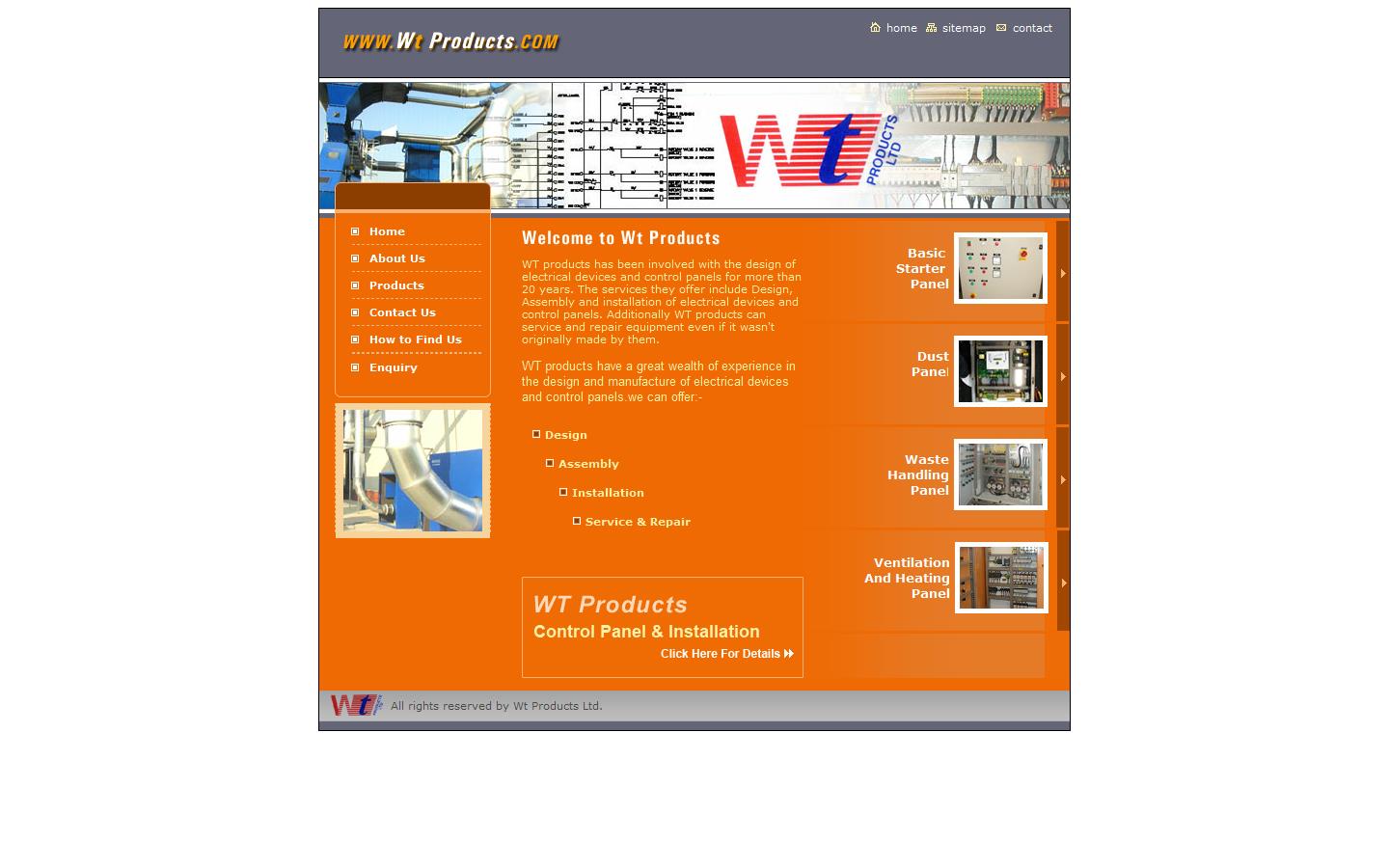 W T Products Website