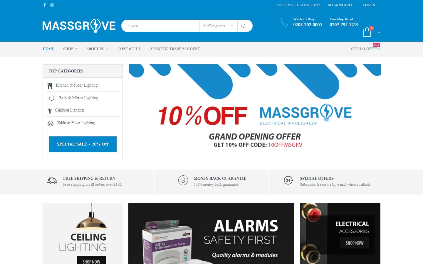Massgrove Electrical Website
