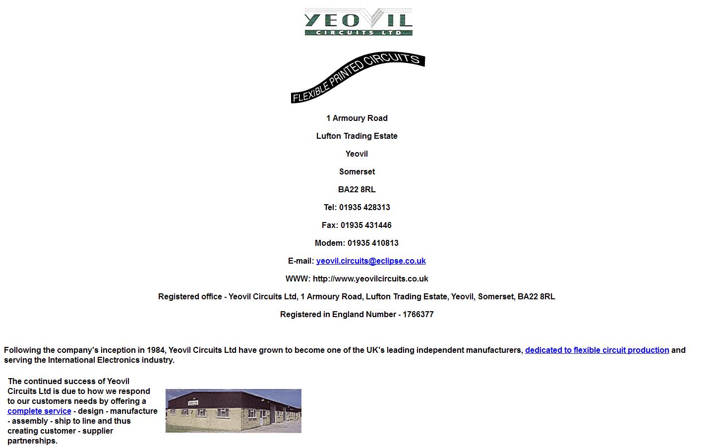 Yeovil Circuits Website