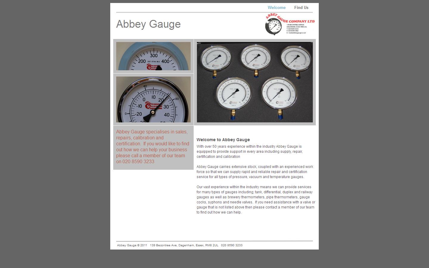Abbey Gauge Company Ltd Website