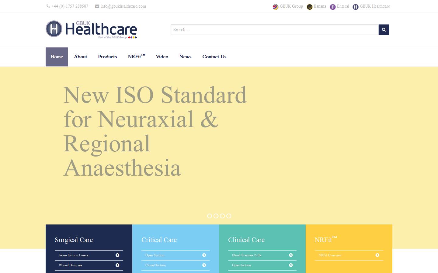 GB UK Healthcare Website