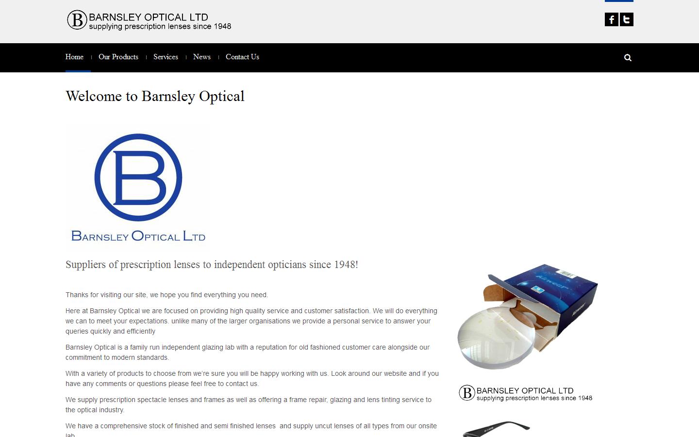 Barnsley Optical Ltd Website