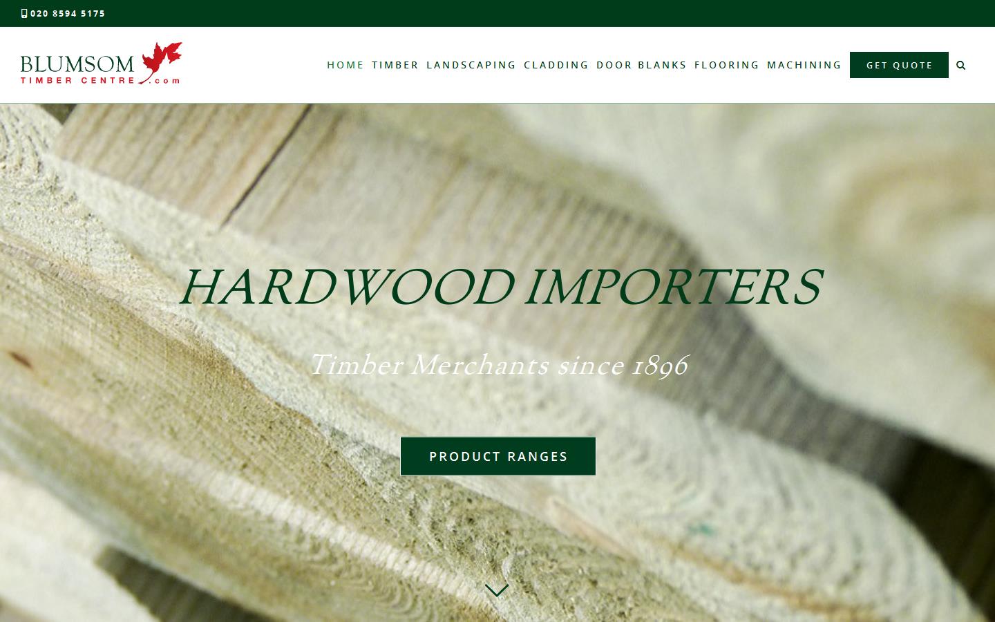 Blumsom Timber Centre Website