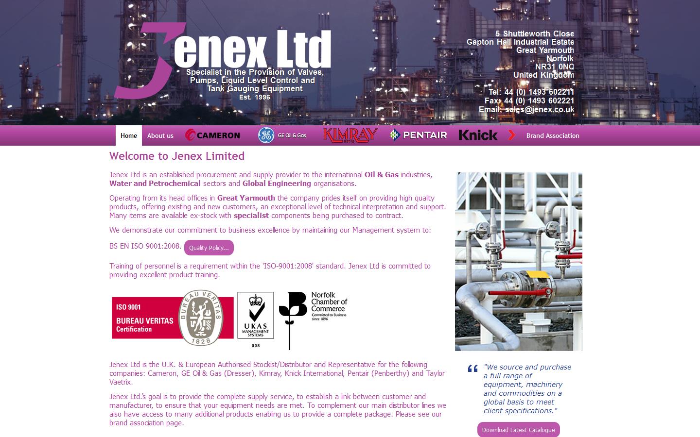 Jenex Ltd Website