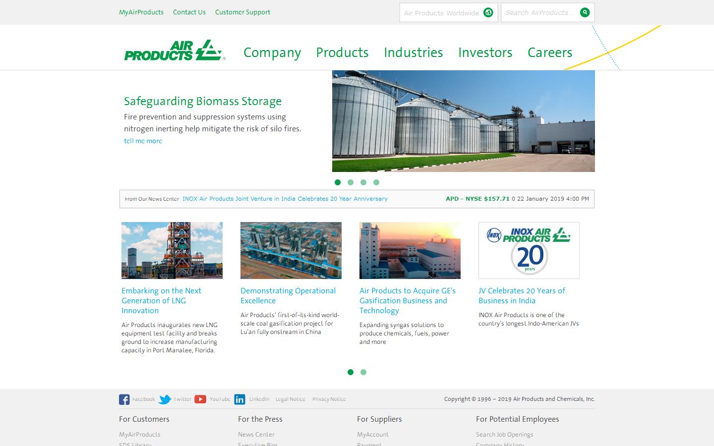 Airproducts Cryoease Ltd Website