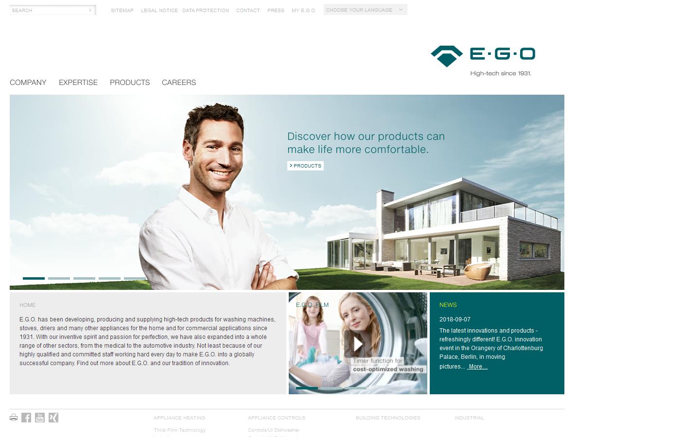 E G O Products UK Ltd Website
