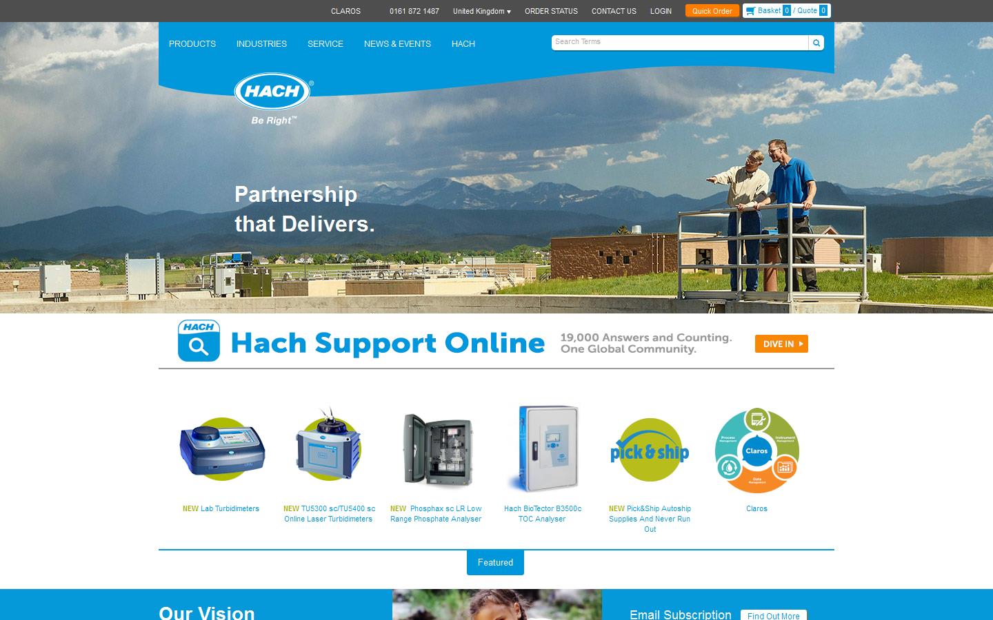 Hach Lange Ltd Website