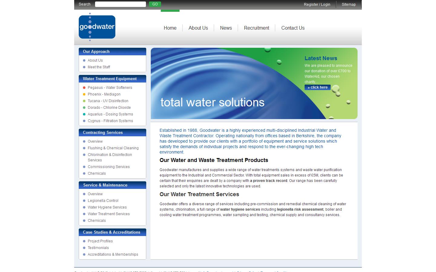 Goodwater Ltd Website
