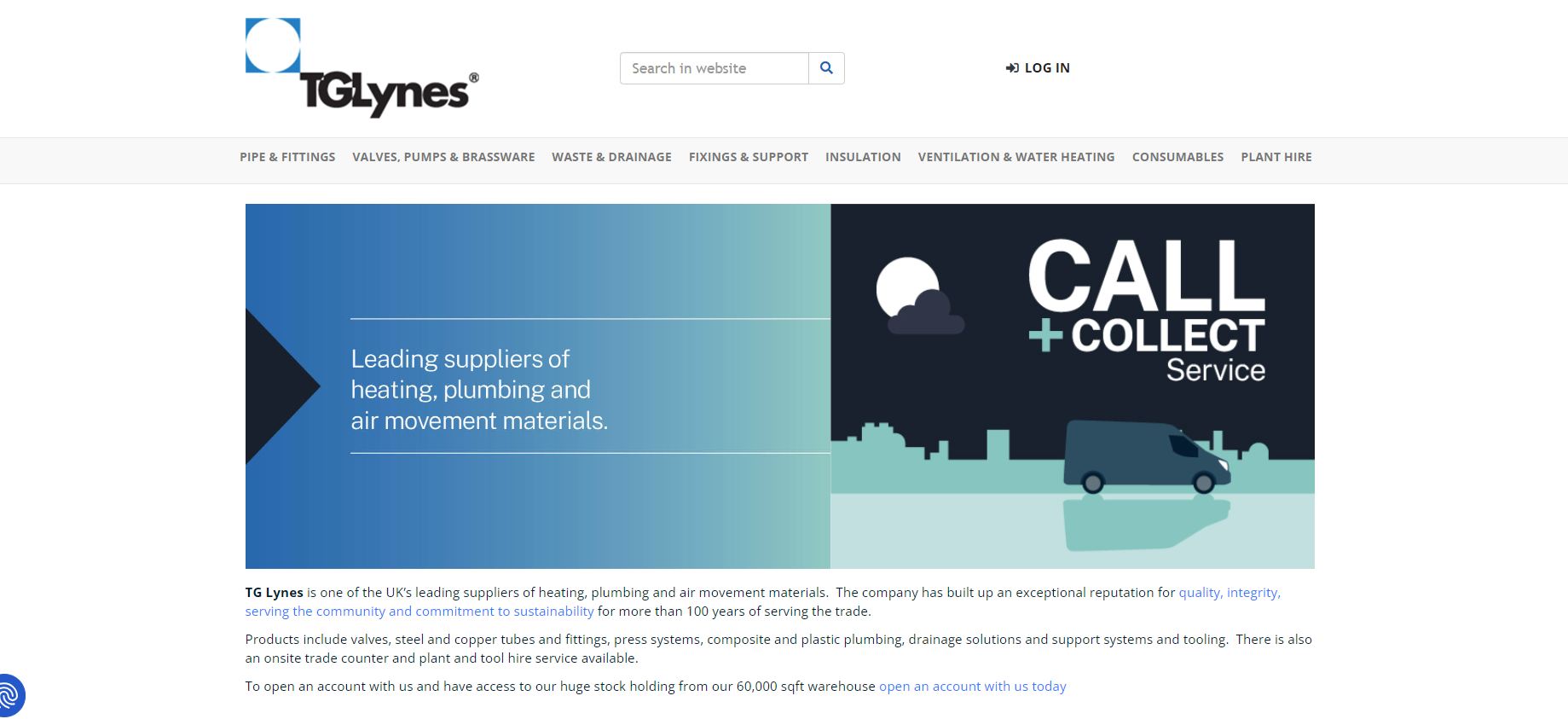 T G Lynes Ltd Website