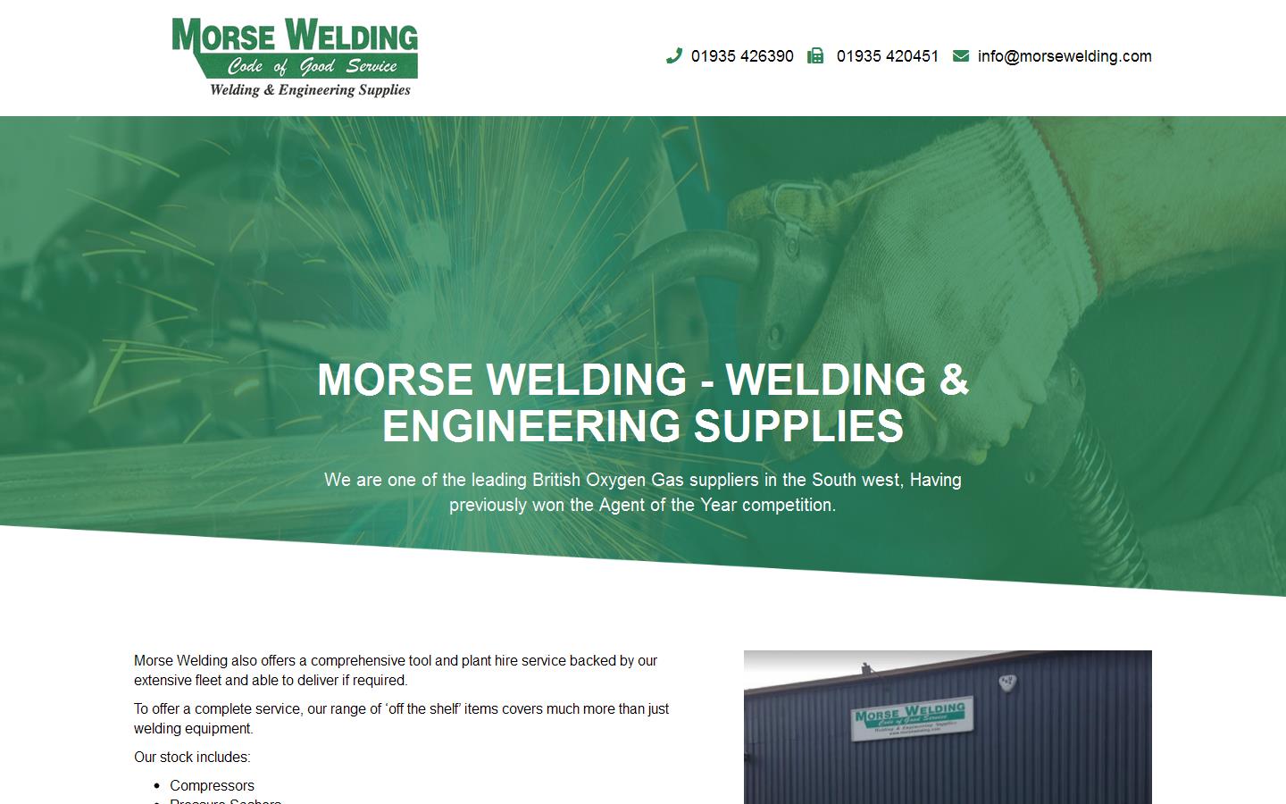 Morse Welding Supplies Ltd Website