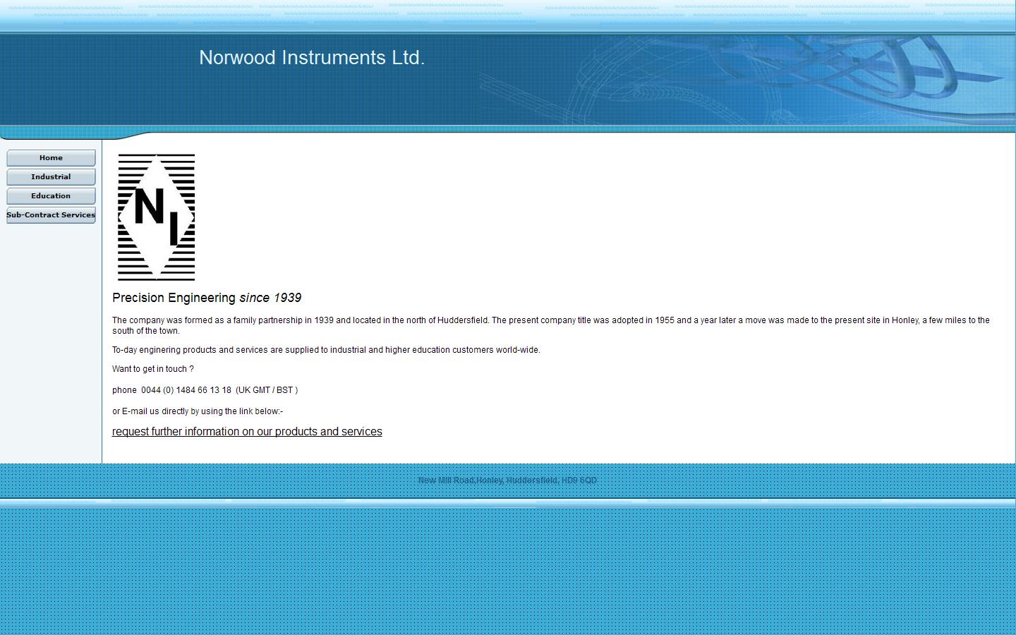 Norwood Instruments Ltd Website