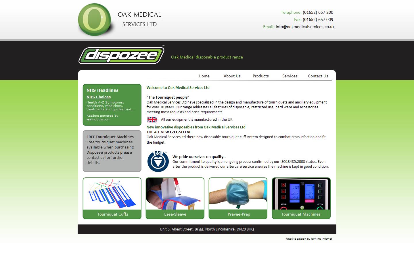 Oak Medical Services Ltd Website