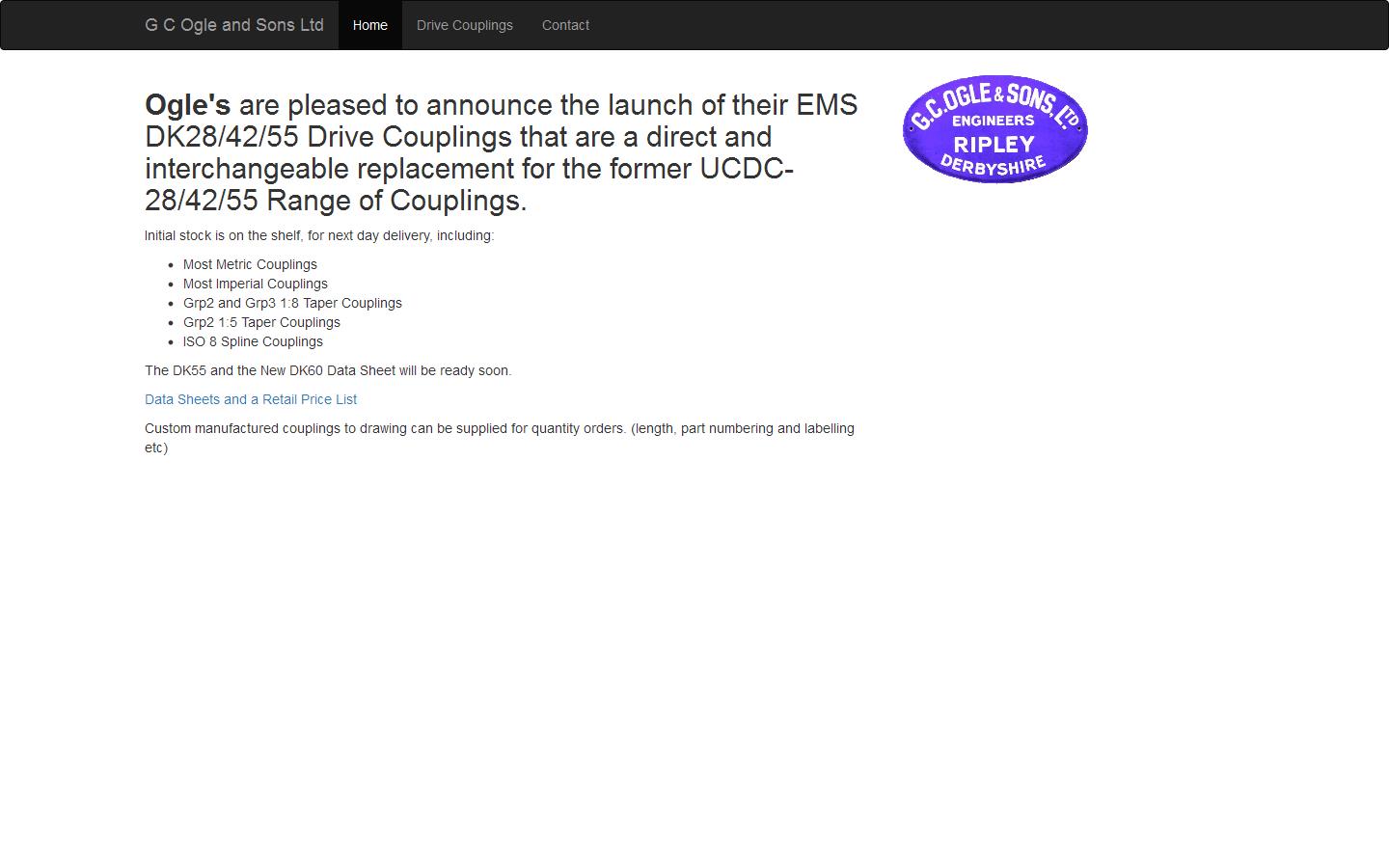 G C Ogle & Sons Ltd Website