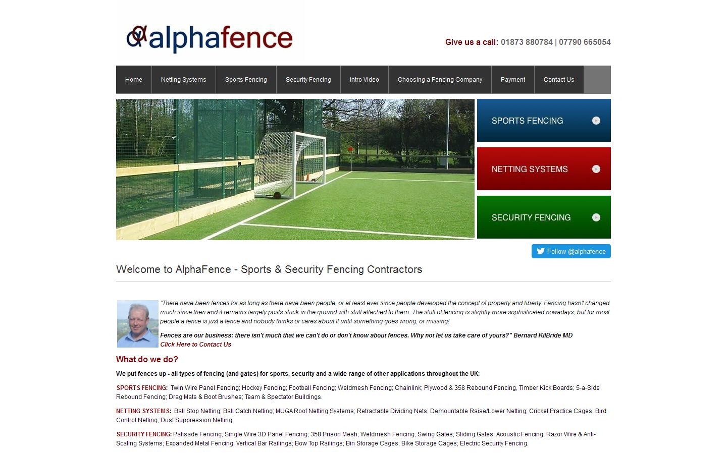 Alpha Fence Website