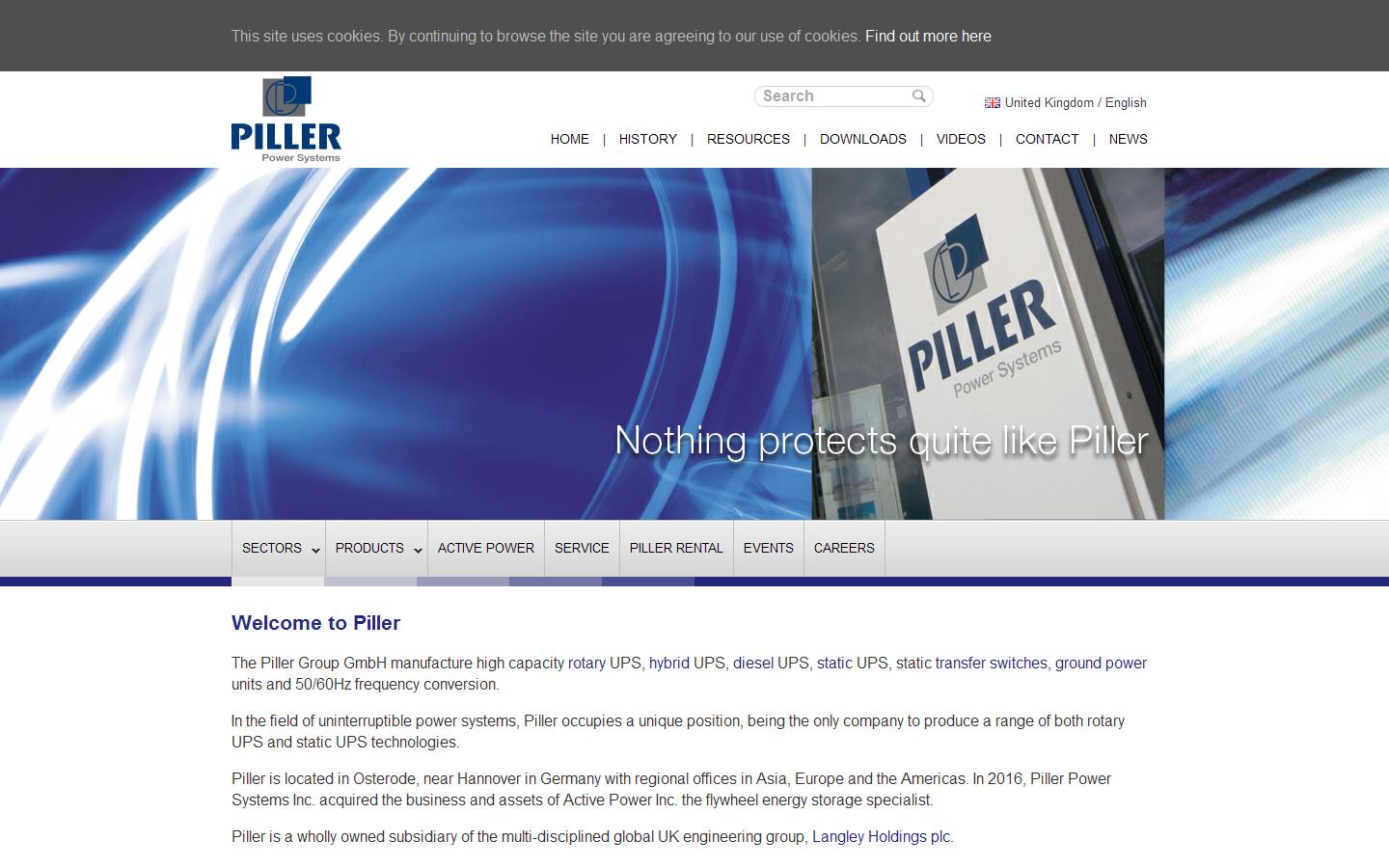 Piller UK Website