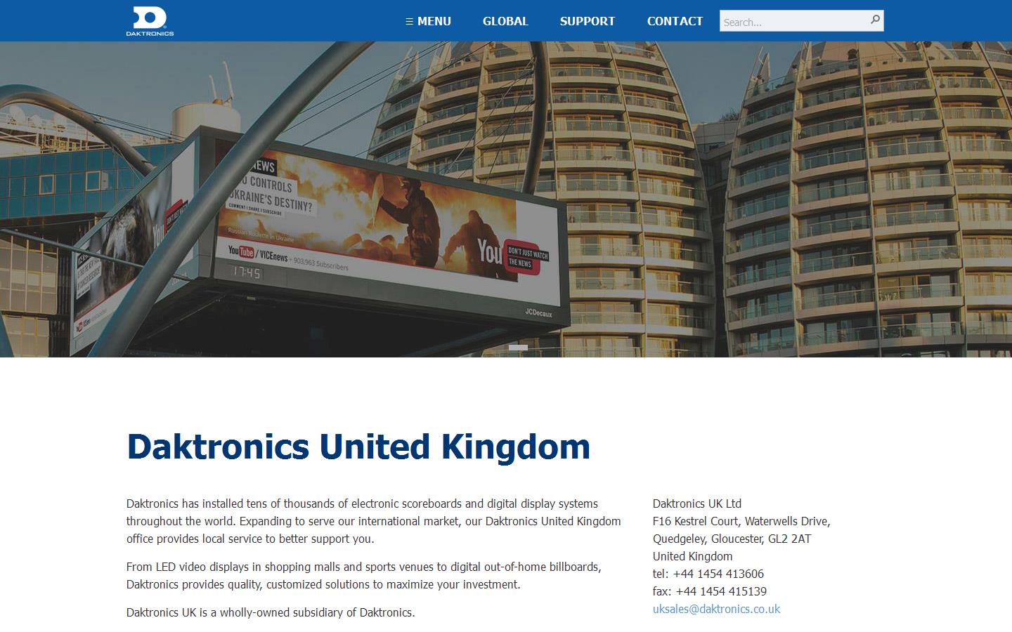 Daktronics Website