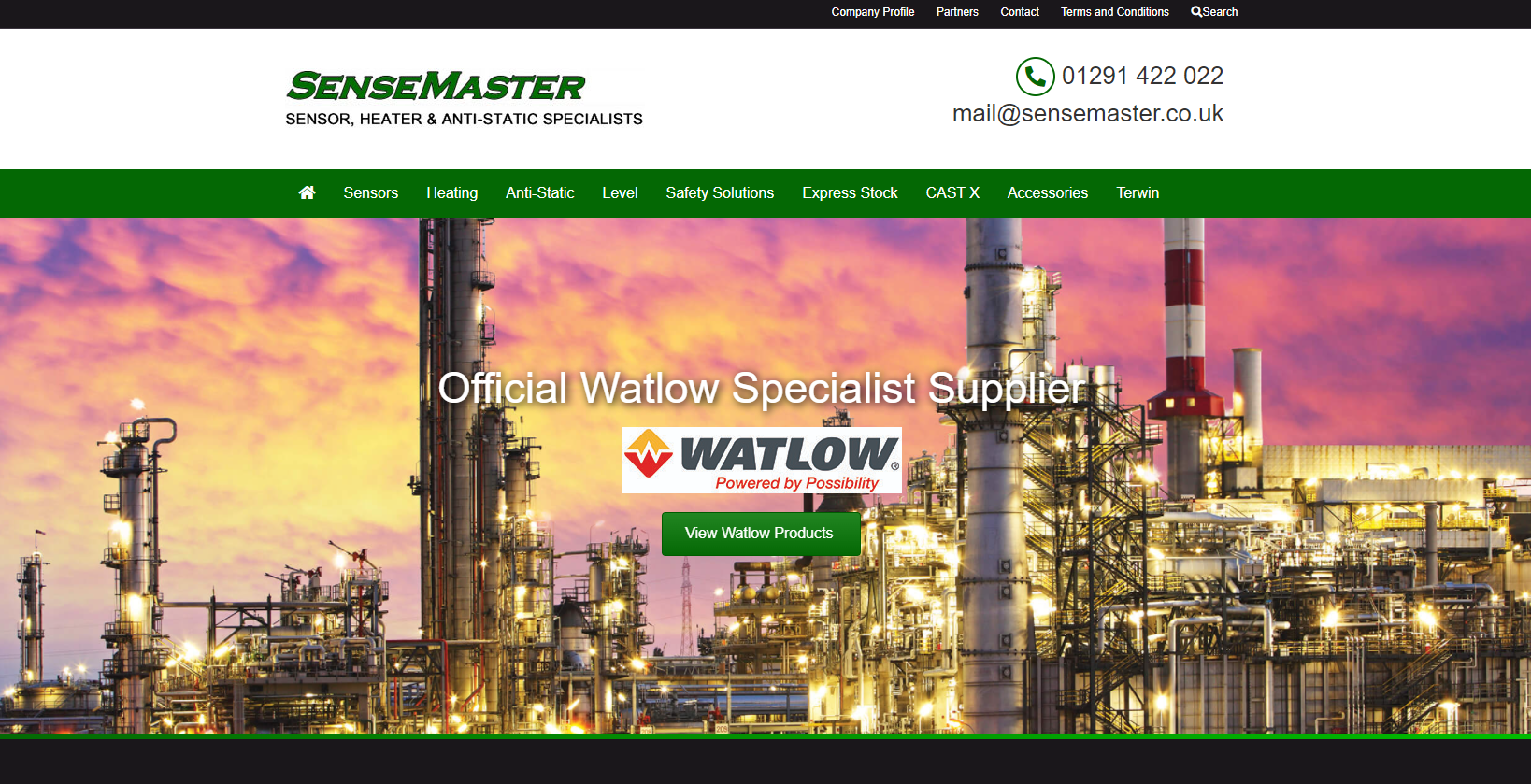 Sensemaster Ltd Website