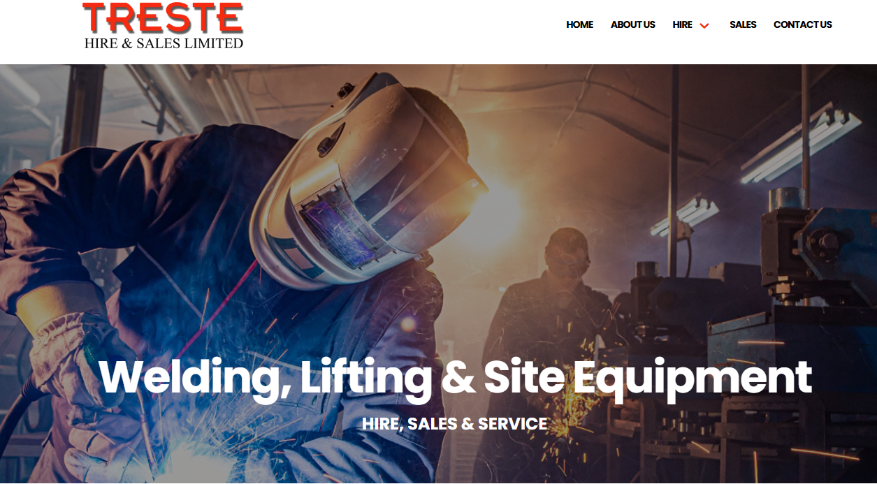 Treste Hire & Sales Ltd Website