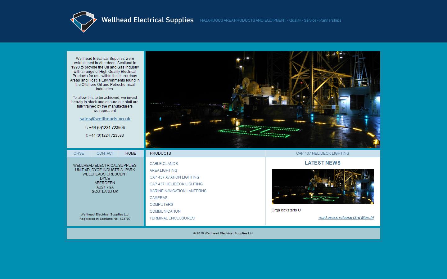 Wellhead Electrical Supplies Website