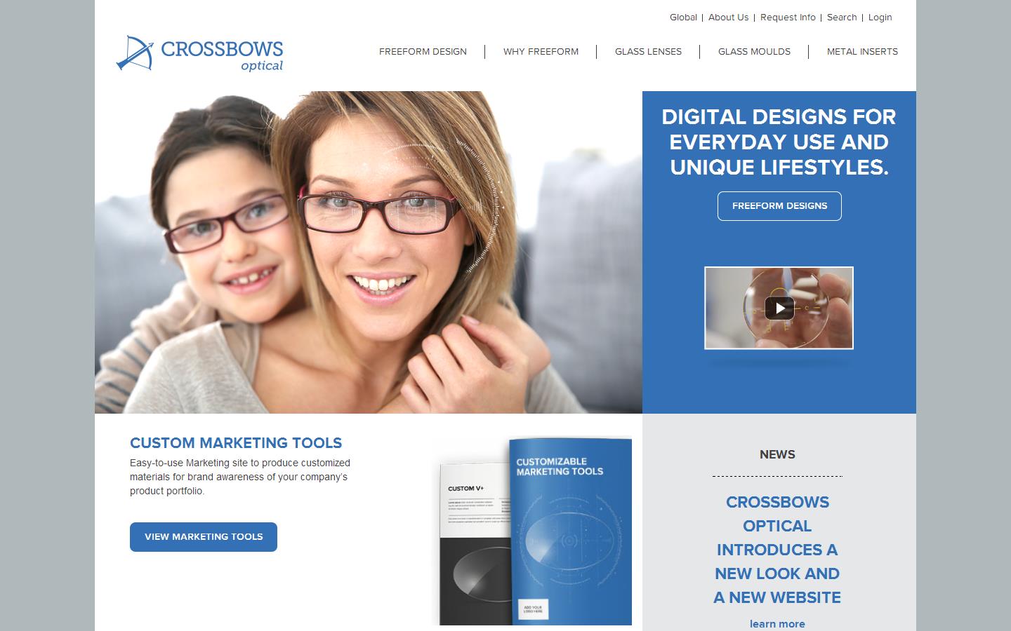 Crossbows Optical Website